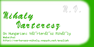 mihaly varteresz business card